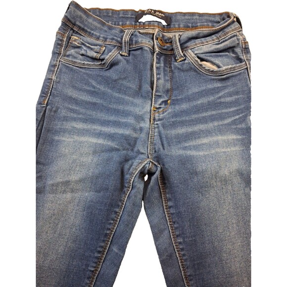 Wax Jeans Los Angeles Women’s Skinny Stretch Blue Denim Jeans Size 1 - Picture 3 of 15